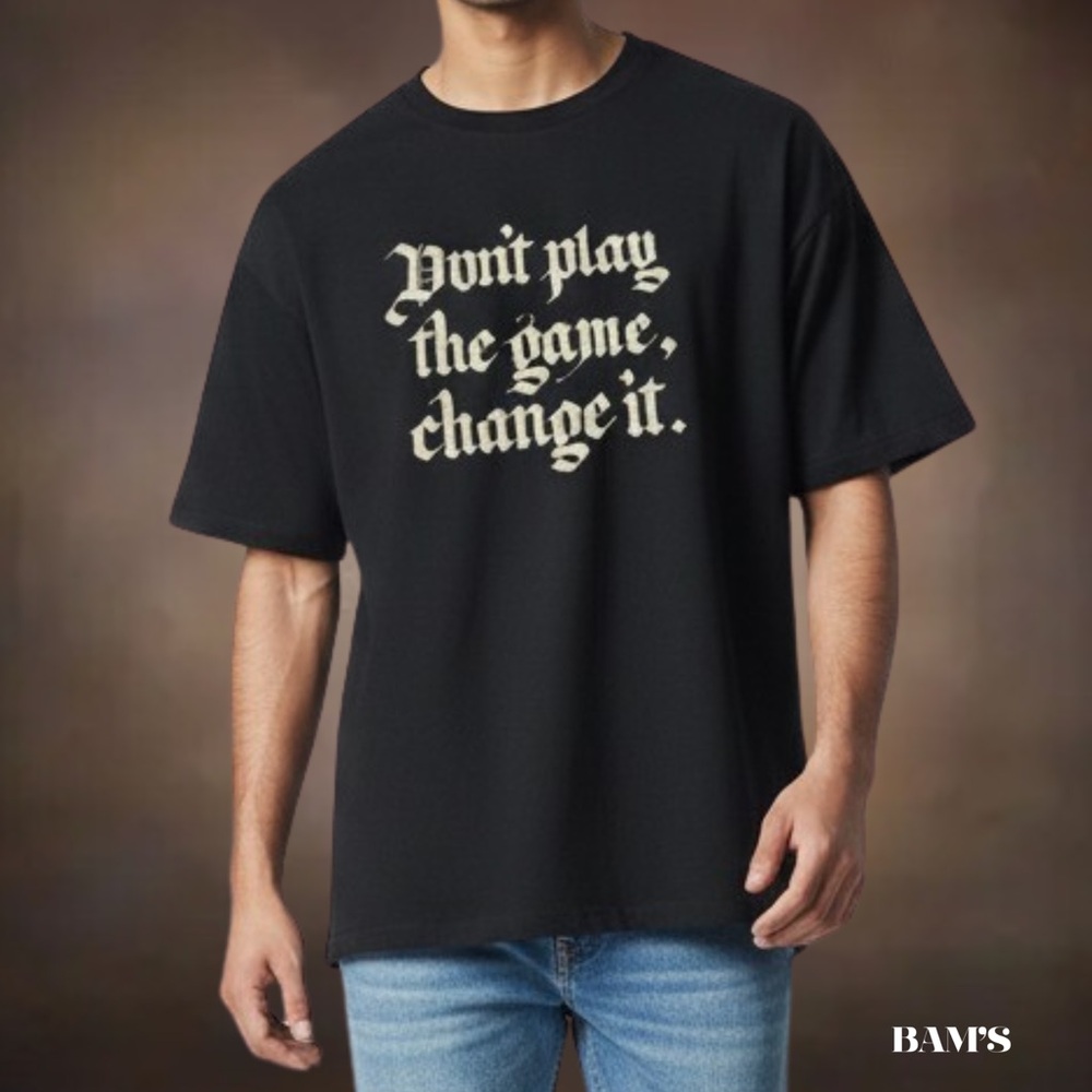 Human Unlimited “Don’t Play the Game, Change It”‎ Graphic Tee | Black | Size Med